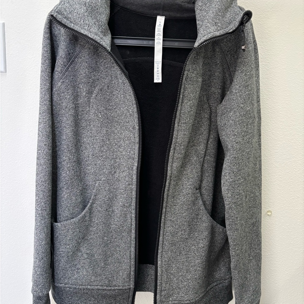 lululemon athletica Charcoal long hoodie
